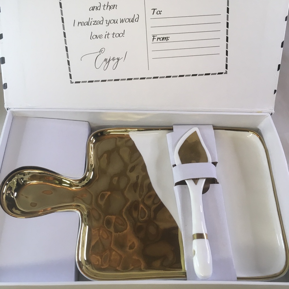Pampa Bay Porcelain Serving Tray With Spreader NIB
